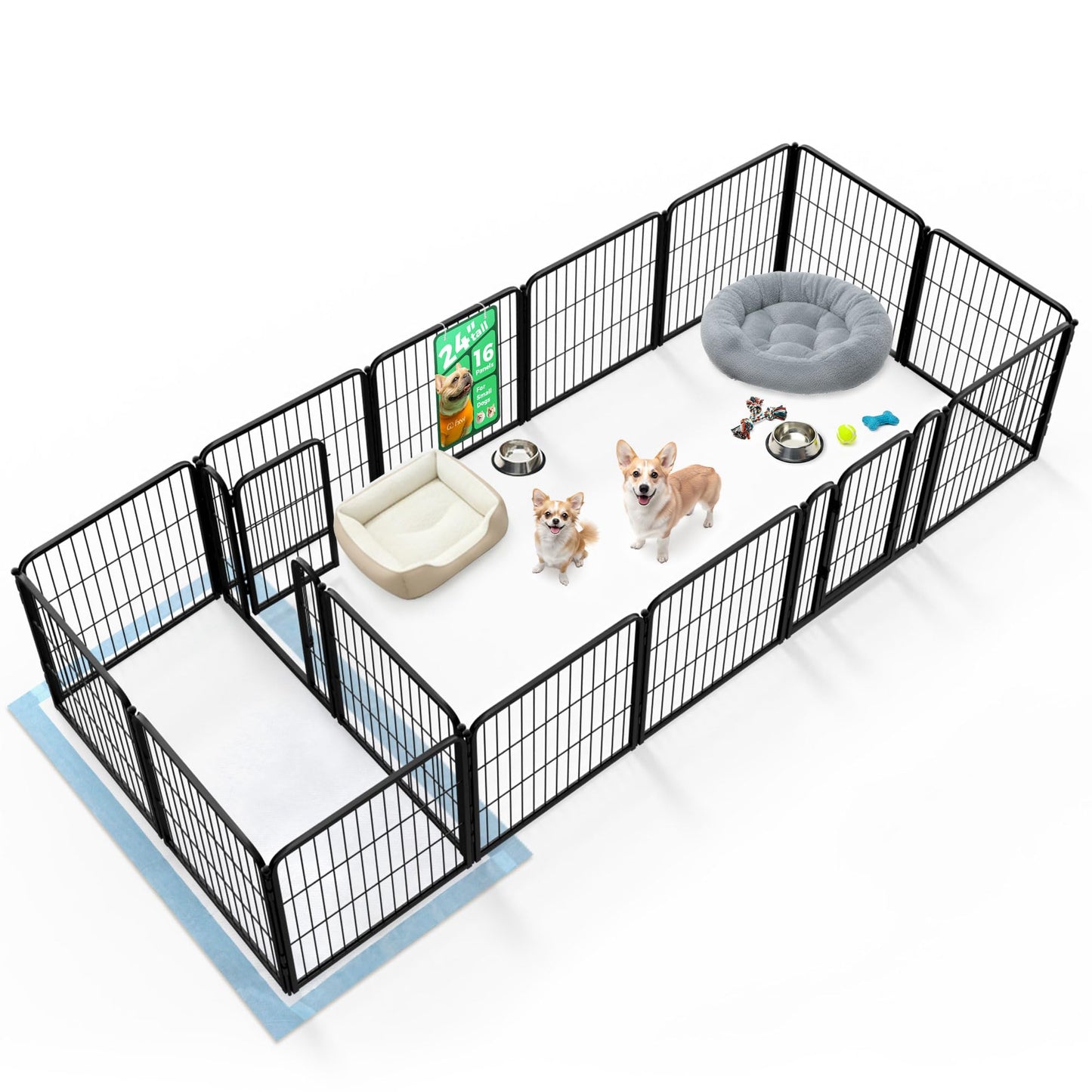 Indoor Dog Playpen Safe Secure Puppy Fence Stress Free