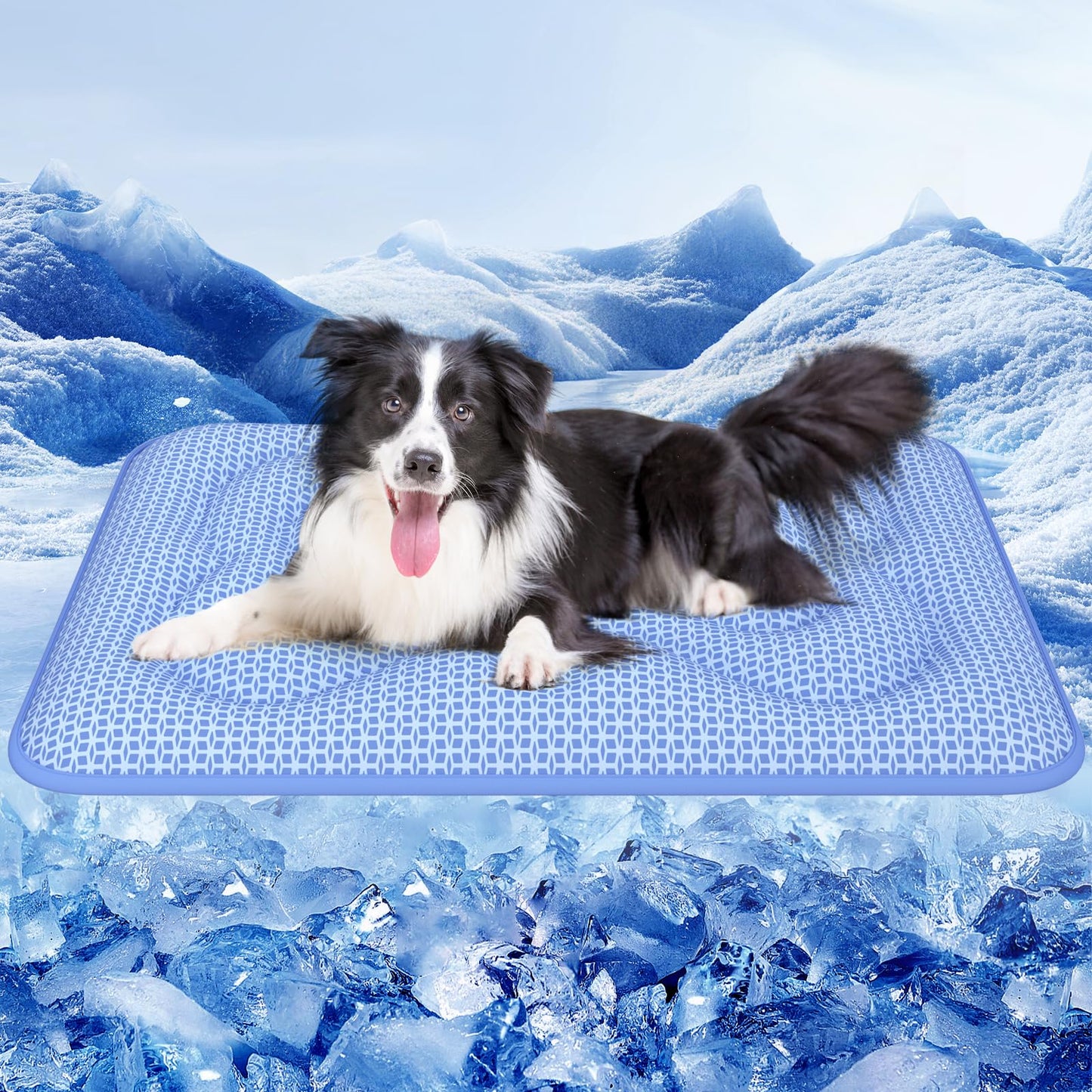 Cooling Pet Mat Breathable Crate Pad Washable