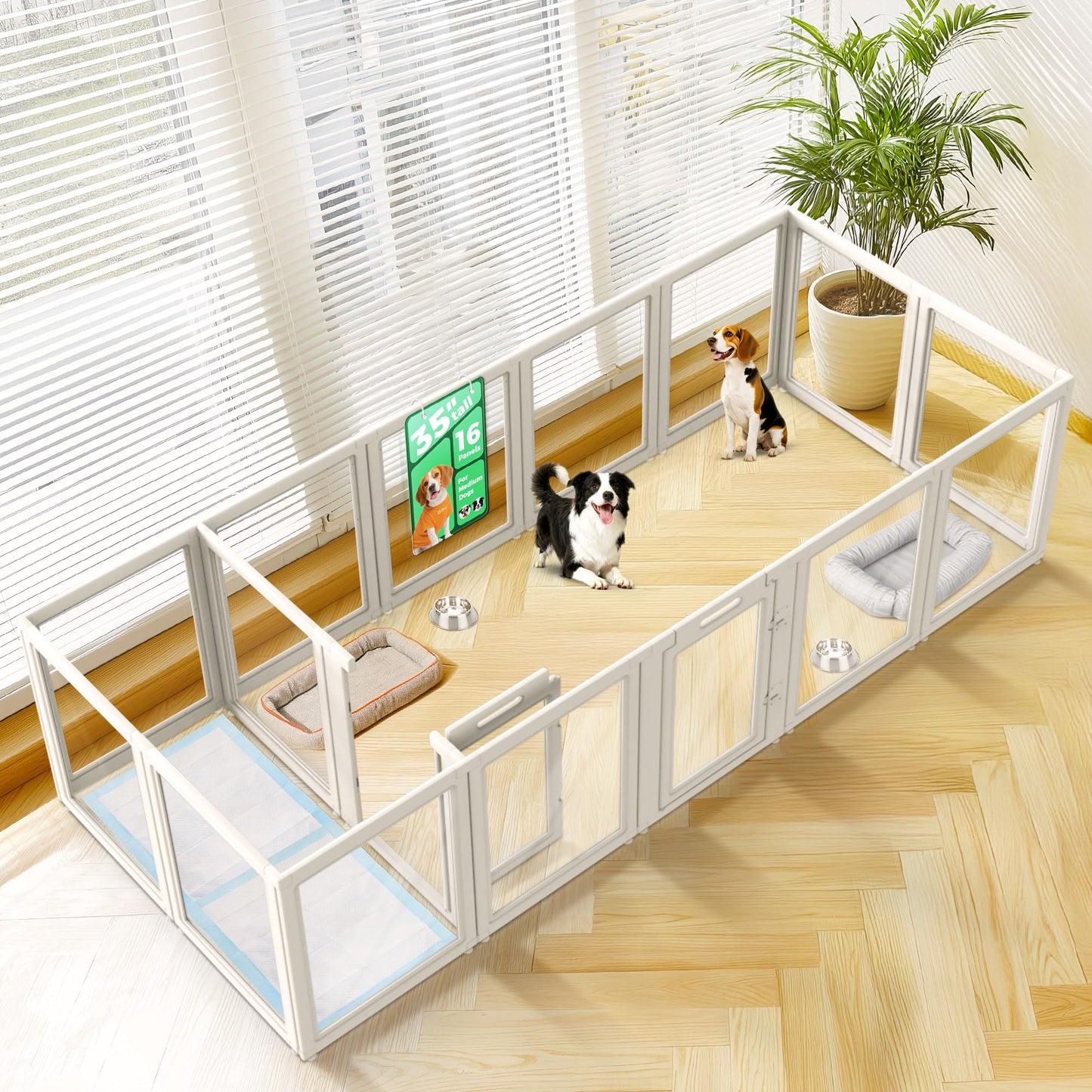 FXW AuraSpace Acrylic Indoor Dog Playpen
