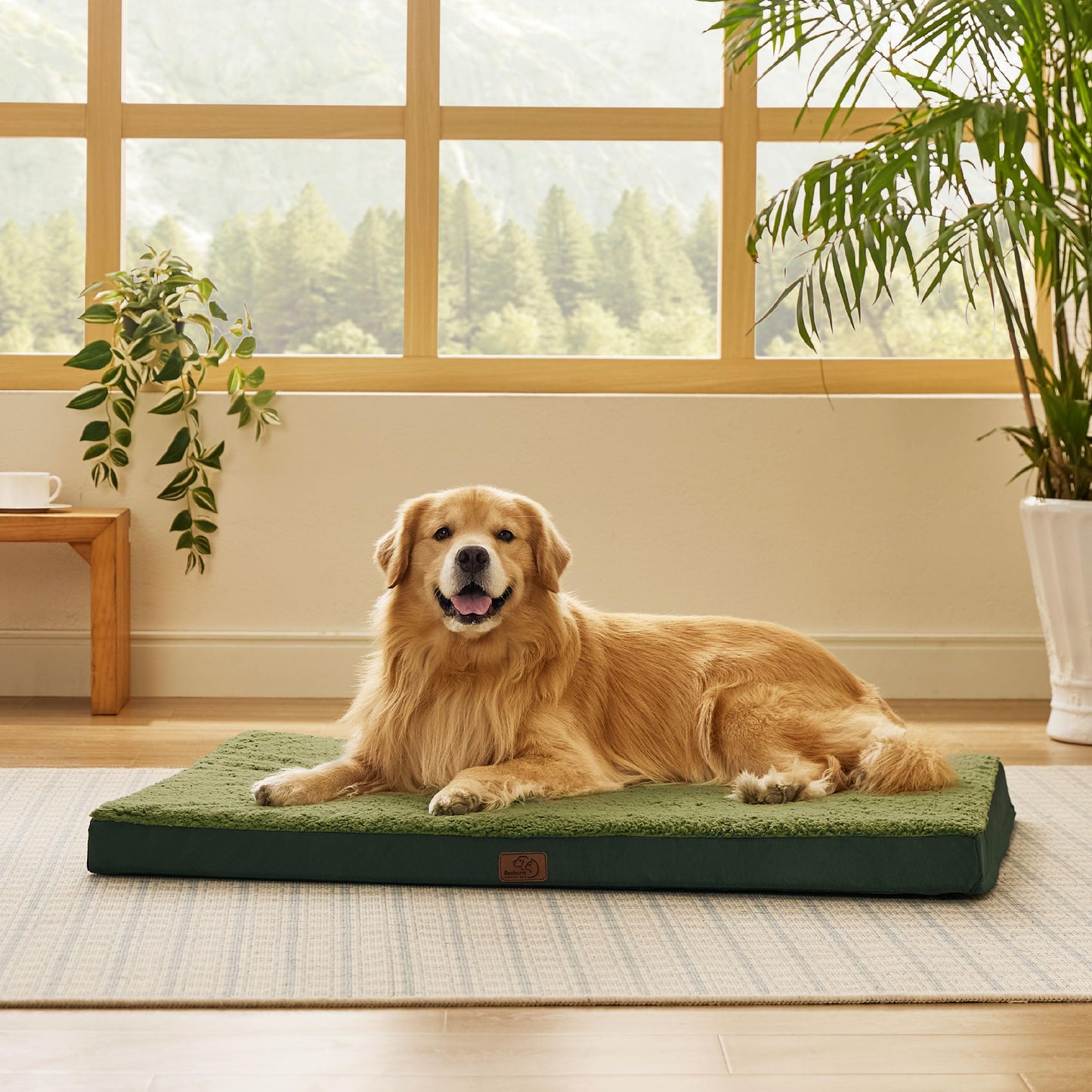 Orthopedic Foam Dog Bed Egg Crate Washable Cover Mat