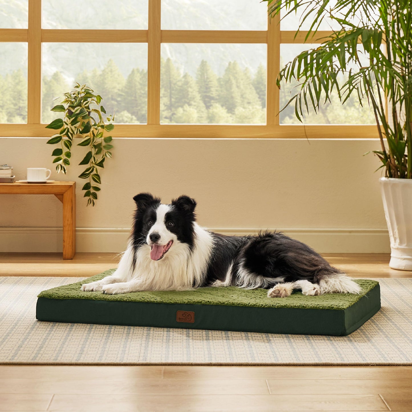 Orthopedic Foam Dog Bed Egg Crate Washable Cover Mat