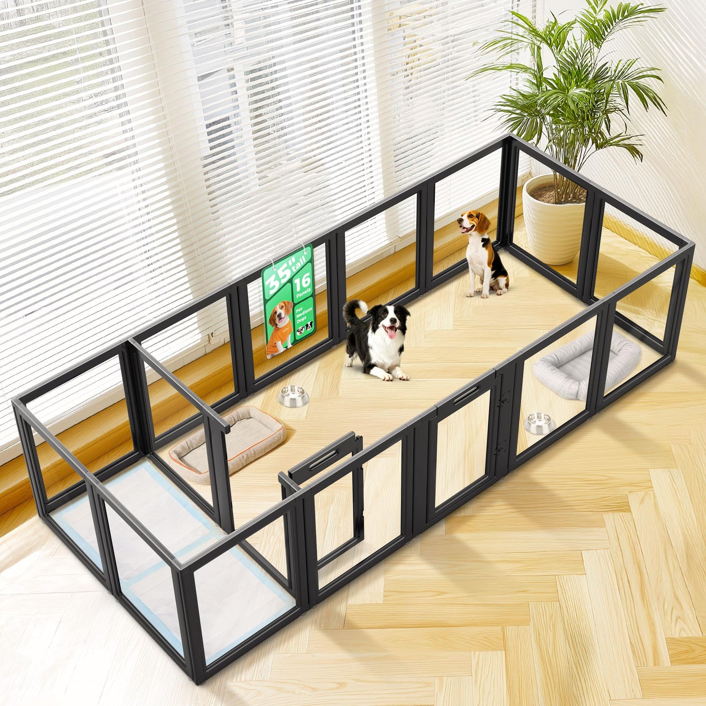 FXW AuraSpace Acrylic Indoor Dog Playpen